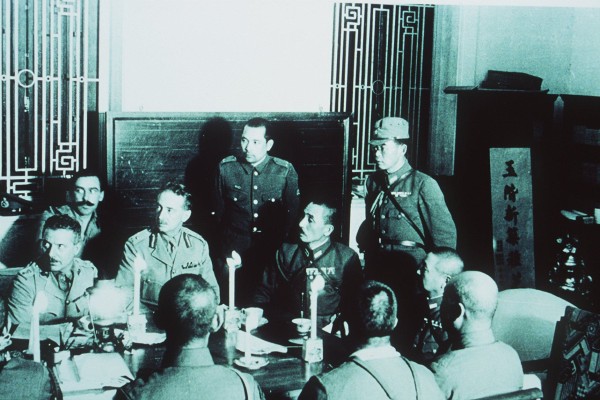 The British surrender Hong Kong to the Japanese on Christmas Day in 1941. Photo: SCMP Archives