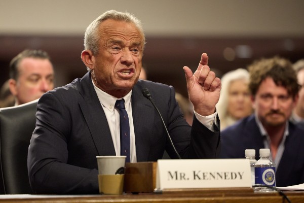 Robert F. Kennedy Jnr, Trump’s pick to be the US Secretary of Health and Human Services, testifies during his confirmation hearing in Washington in January. Photo: EPA-EFE