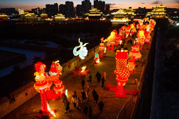 Datong’s Lunar New Year latern display. Photo:Getty Images
