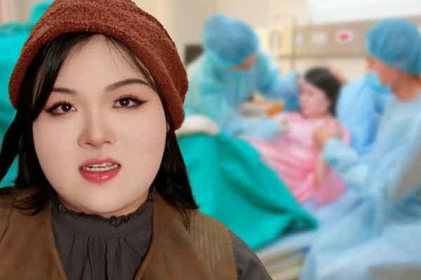 A woman in China has given birth to a baby boy just 24 hours after she found out she was 34 weeks pregnant. Photo: SCMP composite/Shutterstock/Douyin