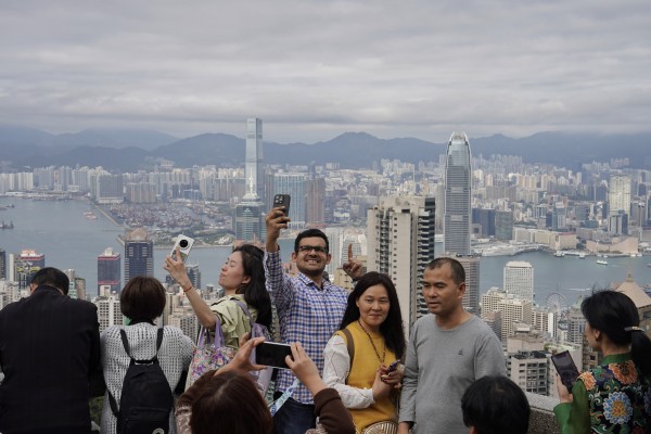 The Peak is always a popular spot in Hong Kong for visitors. Photo: Elson Li