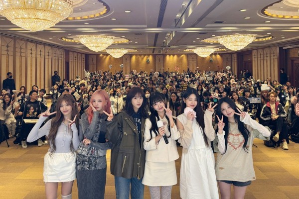 K-pop group IVE held a signing event in Shanghai on Thursday. Photo: Handout