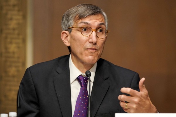Peter Marks, Director of the Centre for Biologics Evaluation and Research at the US Food and Drug Administration answers a question during a hearing in Washington in May 2021. Photo: AFP