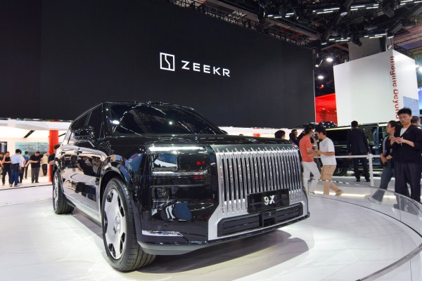 The Zeekr 9X plug-in hybrid SUV is displayed at the Auto Shanghai show. Photo: Reuters