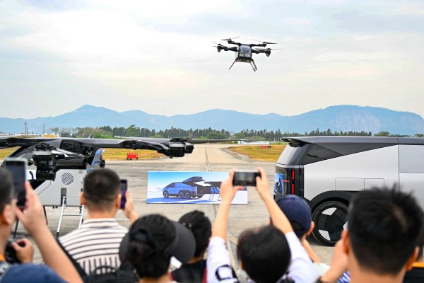 Xpeng’s AeroHT conducts a test flight during the Zhuhai Airshow in November 2024. Photo: Xinhua