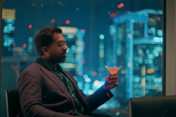 British bartender Ryan Chetiyawardana, also known as Mr Lyan, is presenter of the series Mr Lyan’s Taste Trips. Here he enjoys a nightcap in Tokyo in the show’s first episode, devoted to Japan. Photo: Mr Lyan’s Taste Trips