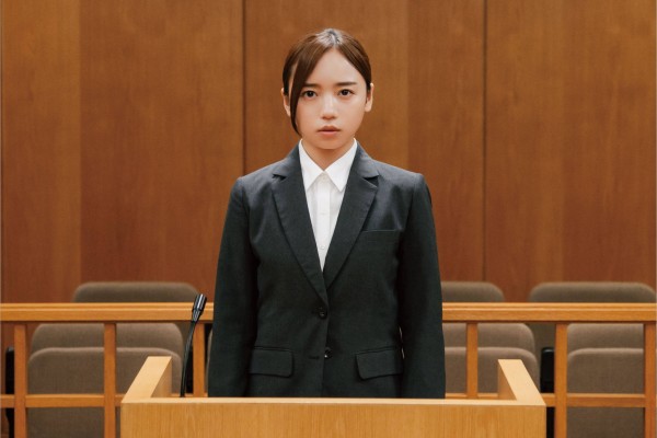 Kyoko Saito as J-pop star Mai in a still from Love on Trial (category TBC), directed by Koji Fukada. Yuki Kura co-stars.