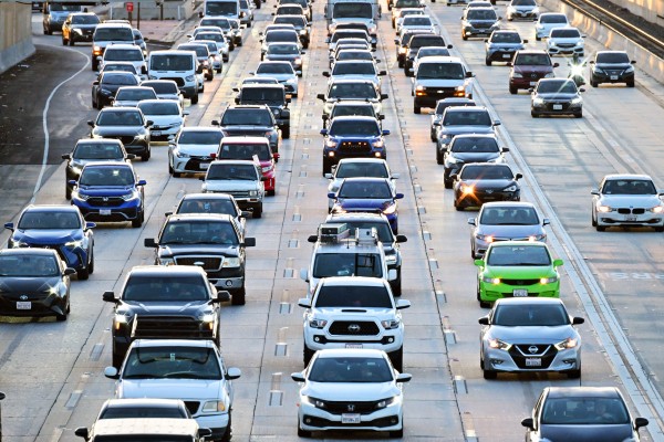 Traffic on a Los Angeles freeway. File photo: AFP