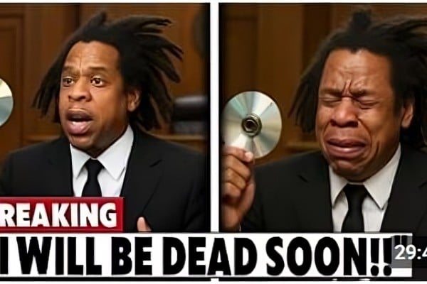 An AI-generated thumbnail from the “Pak Gov Update” YouTube channel shows rapper Jay-Z supposedly on the witness stand at Sean “Diddy” Combs’ sex trafficking trial. Photo: YouTube/PakGovUpdate An AI-generated thumbnail from the “Pak Gov Update” YouTube channel shows rapper Jay-Z supposedly on the witness stand at Sean “Diddy” Combs’ sex trafficking trial. Photo: YouTube/PakGovUpdate