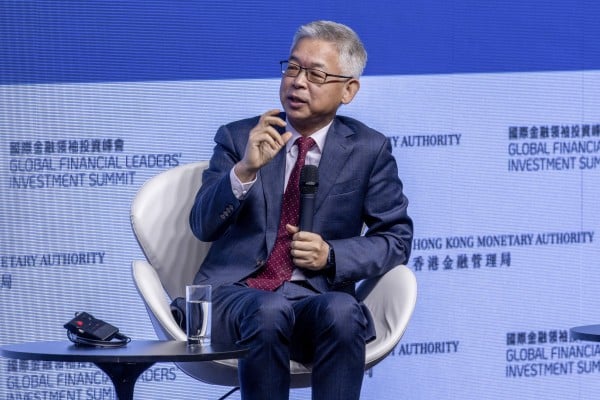 Huang Yiping, an economist and adviser to the People’s Bank of China, has suggested Hong Kong launch a stablecoin backed by the offshore yuan. Photo: Dickson Lee Huang Yiping, an economist and adviser to the People’s Bank of China, has suggested Hong Kong launch a stablecoin backed by the offshore yuan. Photo: Dickson Lee