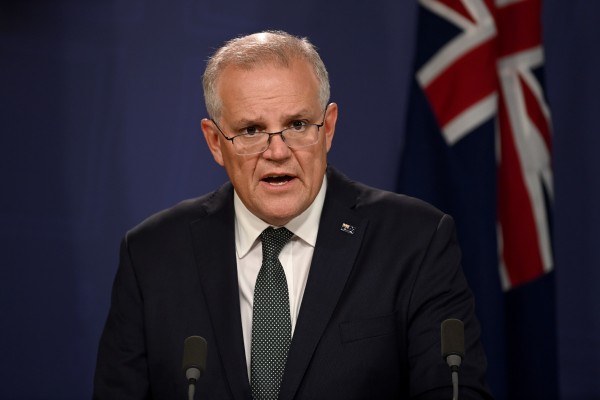 Australian Prime Minister Scott Morrison will discuss China’s economic coercion tactics before a US House panel, focusing on strained Australia-China relations and recent trade tensions. Photo: EPA-EFE