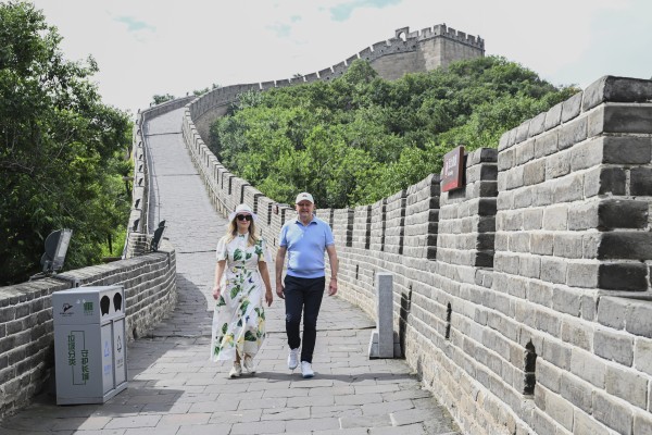 Australian Prime Minister Anthony Albanese and partner Jodie Haydon pictured on the Great Wall during his recent visit to China. Photo: AP Australian Prime Minister Anthony Albanese and partner Jodie Haydon pictured on the Great Wall during his recent visit to China. Photo: AP