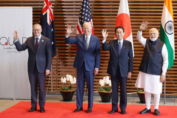 Japan is concerned about declining US interest in alliances such as the Quad, a Japanese defence researcher says. Photo: AFP