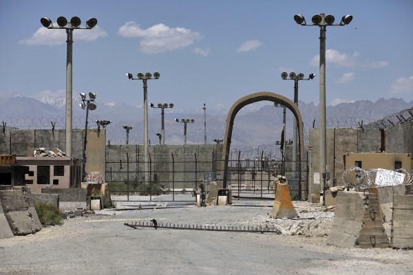 Bagram Air Base is located less than 800km from Afghanistan’s border with China’s Xinjiang Uygur autonomous region. Photo: AP Bagram Air Base is located less than 800km from Afghanistan’s border with China’s Xinjiang Uygur autonomous region. Photo: AP
