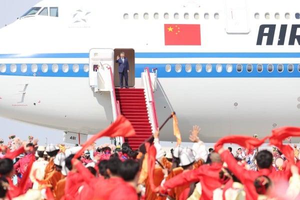Xi Jinping is first Chinese president to attend Xinjiang anniversary celebration. Photo: Xinhua Xi Jinping is first Chinese president to attend Xinjiang anniversary celebration. Photo: Xinhua