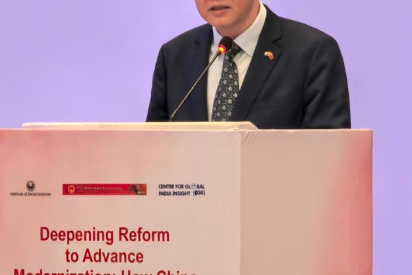 Despite a “legacy” boundary rift, Beijing and New Delhi should strengthen cooperation and exchanges in the face of stiff US tariffs and “power politics”, China’s top envoy to India, Xu Feihong, said on Wednesday. Photo: Handout