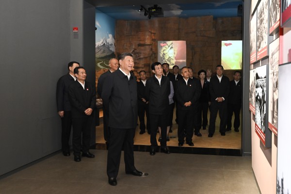 Chinese President Xi Jinping visits a cultural centre in Urumqi, Xinjiang Uygur autonomous region, on Wednesday. Photo: Xinhua Chinese President Xi Jinping visits a cultural centre in Urumqi, Xinjiang Uygur autonomous region, on Wednesday. Photo: Xinhua