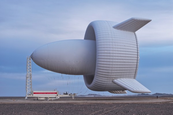 The airship-like S1500 is about the size of a basketball court and as tall as a 13-storey building. Photo: Handout