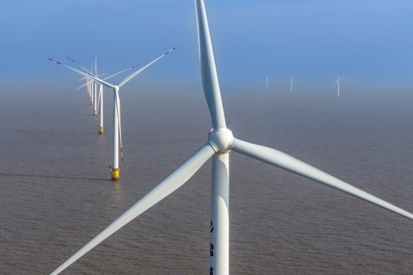 China’s exports of clean technology have soared in recent years, as the cost of wind turbines, solar panels, lithium batteries and other solutions continues to fall. Photo: Xinhua China’s exports of clean technology have soared in recent years, as the cost of wind turbines, solar panels, lithium batteries and other solutions continues to fall. Photo: Xinhua