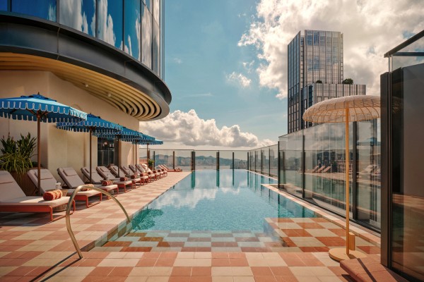 The Kimpton Tsim Sha Tsui’s rooftop swimming pool. Photo: courtesy Kimpton Hong Kong The Kimpton Tsim Sha Tsui’s rooftop swimming pool. Photo: courtesy Kimpton Hong Kong