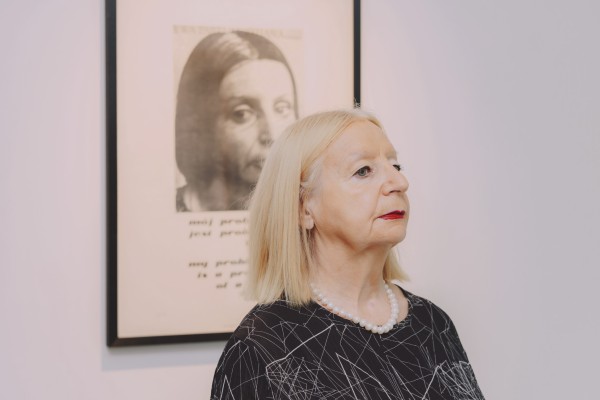 Feminist artist Ewa Partum’s first exhibition in Asia is on at Double Q Gallery, in Sheung Wan, Hong Kong, bringing together works across photography, film, mixed media, and on paper. Photo: Jocelyn Tam