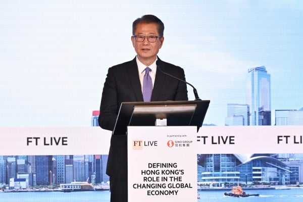 Financial Secretary Paul Chan speaks at the Defining Hong Kong’s Role in the Changing Global Economy conference in Hong Kong on November 18, 2025. Photo: Handout Financial Secretary Paul Chan speaks at the Defining Hong Kong’s Role in the Changing Global Economy conference in Hong Kong on November 18, 2025. Photo: Handout