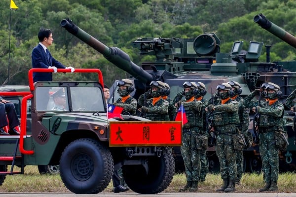 William Lai’s government plans to introduce a US$40 billion (NT$1.25 trillion) special defence budget over the next eight years. Photo: EPA William Lai’s government plans to introduce a US$40 billion (NT$1.25 trillion) special defence budget over the next eight years. Photo: EPA