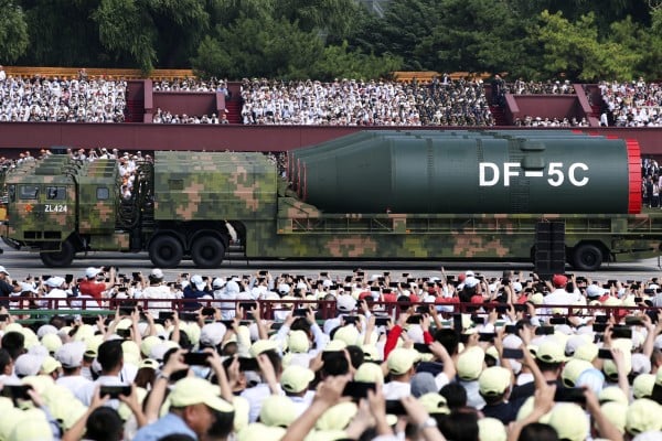 In a white paper published on Thursday, China says it “has long exercised extreme restraint in the scale and development of its nuclear arsenal”. Photo: Xinhua