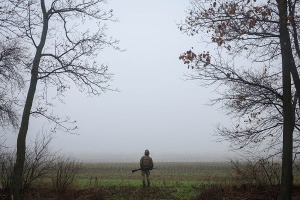A Ukrainian serviceman looks out for Russian combat drones near the frontline town of Kostiantynivka in Donetsk region, Ukraine. Photo: Reuters A Ukrainian serviceman looks out for Russian combat drones near the frontline town of Kostiantynivka in Donetsk region, Ukraine. Photo: Reuters