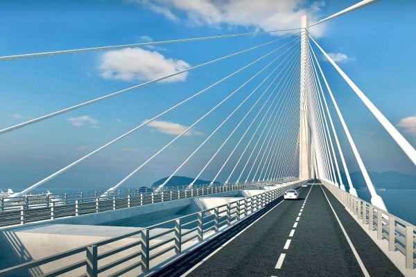 Illustration of Bataan–Cavite Interlink Bridge Project. Photo: Handout Illustration of Bataan–Cavite Interlink Bridge Project. Photo: Handout