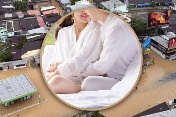 A Malaysian man lied to his wife that he was travelling with his colleagues was caught in Thailand, holidaying with his mistress after being trapped by floods. Photo: SCMP composite/Shutterstock/Facebook