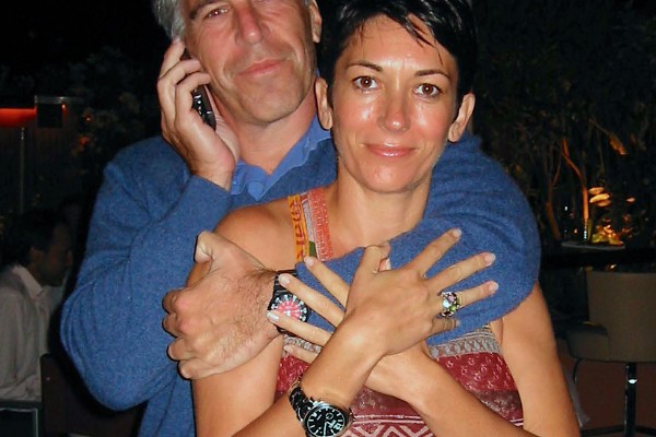 Jeffrey Epstein (left) is pictured with Ghislaine Maxwell in an undated picture. Photo: TNS