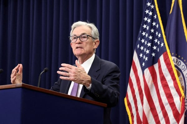 US Federal Reserve Chair Jerome Powell is set to step down in May. Photo: Reuters US Federal Reserve Chair Jerome Powell is set to step down in May. Photo: Reuters