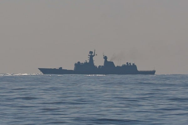 A Chinese warship sails in the West Philippine Sea, part of the larger South China Sea, on April 27. China and several of its Asian neighbours have competing territorial claims across the strategic waters. Photo: Anadolu via Getty Images A Chinese warship sails in the West Philippine Sea, part of the larger South China Sea, on April 27. China and several of its Asian neighbours have competing territorial claims across the strategic waters. Photo: Anadolu via Getty Images