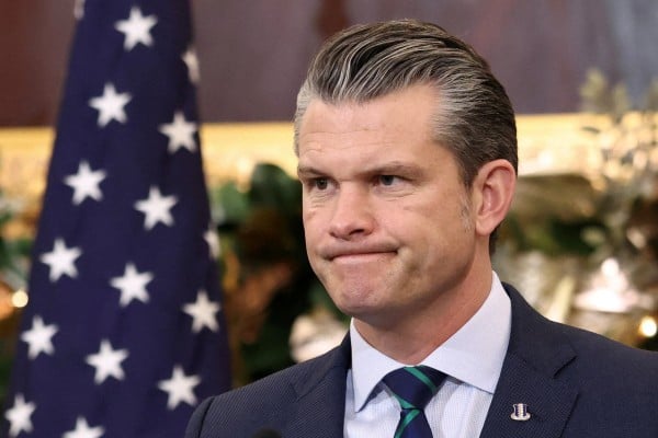 US Defence Secretary Pete Hegseth earlier echoed President Donald Trump in referring to his October summit with Chinese counterpart Xi Jinping as a “historic G2 meeting”. Photo: Reuters