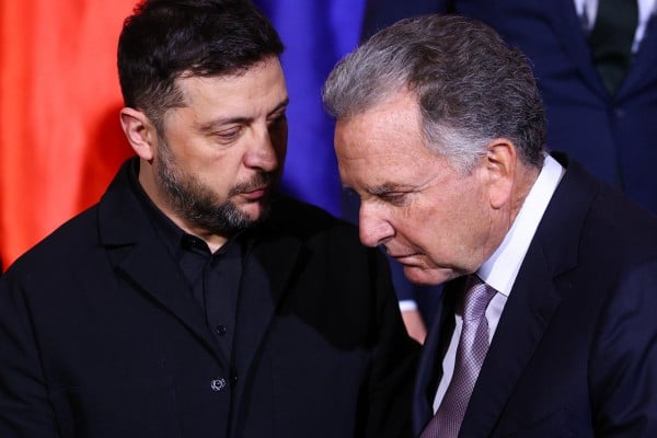 Ukraine’s President Volodymyr Zelensky and US special envoy Steve Witkoff in Berlin. Photo: Reuters Ukraine’s President Volodymyr Zelensky and US special envoy Steve Witkoff in Berlin. Photo: Reuters