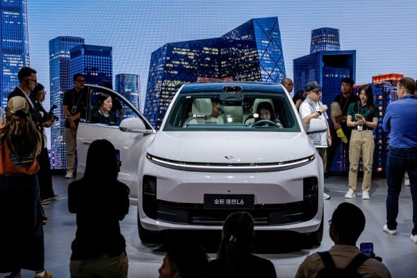 A Li Auto vehicle draws crowds at the Beijing International Automotive Exhibition, April 25, 2024. Photo: Reuters A Li Auto vehicle draws crowds at the Beijing International Automotive Exhibition, April 25, 2024. Photo: Reuters
