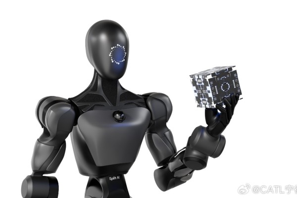 Built by start-up Spirit AI, the Xiaomo humanoid robot works on the assembly line of electric vehicle battery giant Contemporary Amperex Technology. Photo: CATL