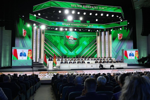 Belarus President Alexander Lukashenko delivers a speech in Minsk on Thursday. Photo: Belarusian presidential press service via AFP Belarus President Alexander Lukashenko delivers a speech in Minsk on Thursday. Photo: Belarusian presidential press service via AFP