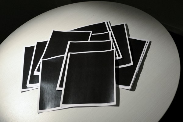 Newly-released documents from disgraced late financier and sex offender Jeffrey Epstein, including a sheaf of entirely redacted pages. Photo: Reuters