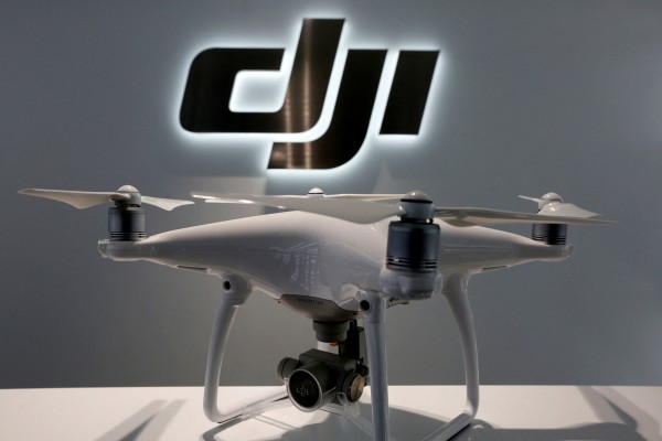 A drone on display at DJI’s flagship shop in Hong Kong. The Trump administration has barred the approval of Shenzhen-based DJI’s new models. Photo: Reuters