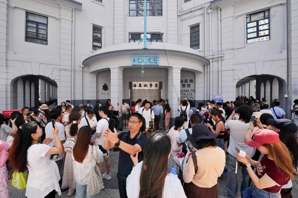 The old Yau Ma Tei police station is hugely popular with mainland tourists. Photo: Elson Li The old Yau Ma Tei police station is hugely popular with mainland tourists. Photo: Elson Li