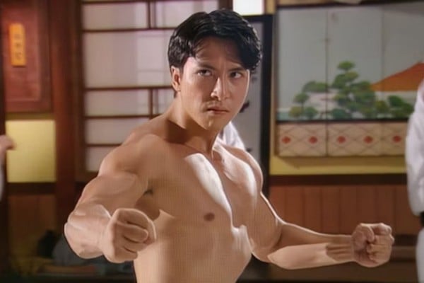 Donnie Yen in a still from the television drama series Fist of Fury (1995). Donnie Yen in a still from the television drama series Fist of Fury (1995).