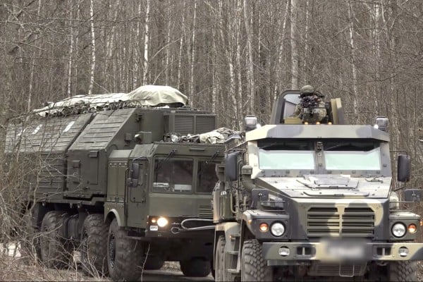 A still image from video released on Tuesday shows a unit with Russia’s Oreshnik mobile missile system beginning combat duty at an undisclosed location in Belarus. Photo: EPA/Russian Defence ministry press-service A still image from video released on Tuesday shows a unit with Russia’s Oreshnik mobile missile system beginning combat duty at an undisclosed location in Belarus. Photo: EPA/Russian Defence ministry press-service