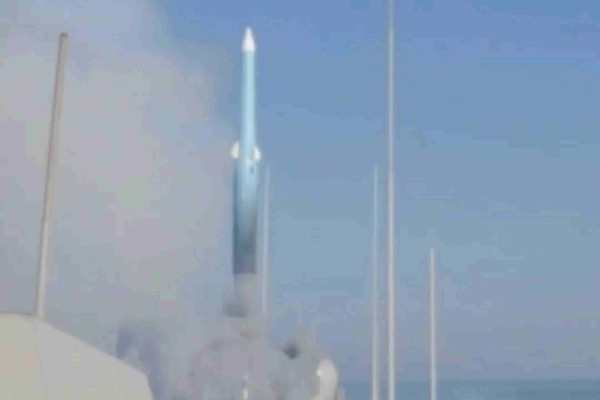The Chinese military released footage on Sunday of the YJ-20 hypersonic missile in a test launch from a Type 055 destroyer. Photo: China Military Bugle