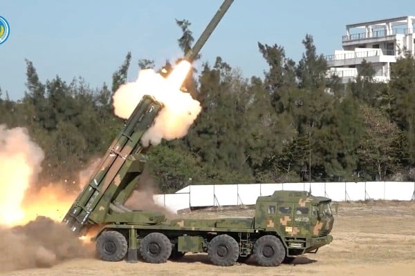 The PLA targeted waters north of Taiwan in live-fire drills on Tuesday. Photo: Handout via Reuters The PLA targeted waters north of Taiwan in live-fire drills on Tuesday. Photo: Handout via Reuters