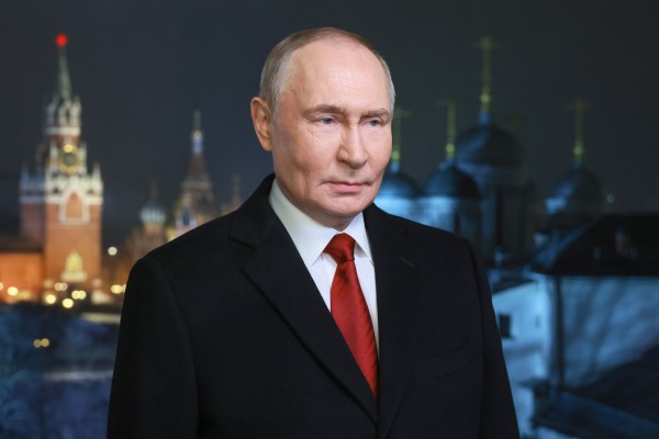 Russian President Vladimir Putin delivers his traditional televised New Year’s Address on December 31, 2025. Photo: EPA/Sputnik Russian President Vladimir Putin delivers his traditional televised New Year’s Address on December 31, 2025. Photo: EPA/Sputnik