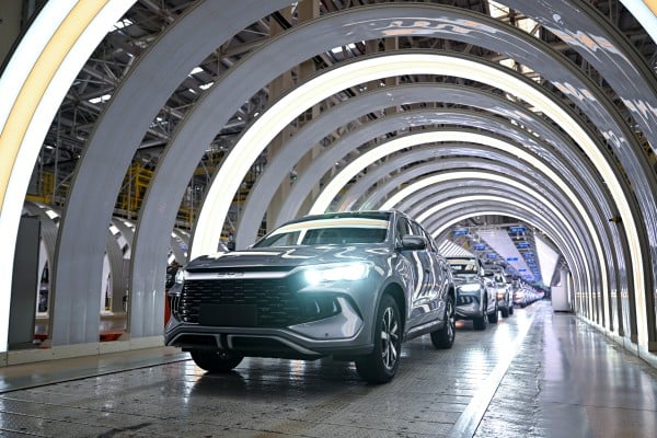 Beijing has urged the sector to rein in price wars since July amid deflationary pressures, with even market leader BYD reporting its biggest net profit drop in more than four years. Photo: Xinhua Beijing has urged the sector to rein in price wars since July amid deflationary pressures, with even market leader BYD reporting its biggest net profit drop in more than four years. Photo: Xinhua