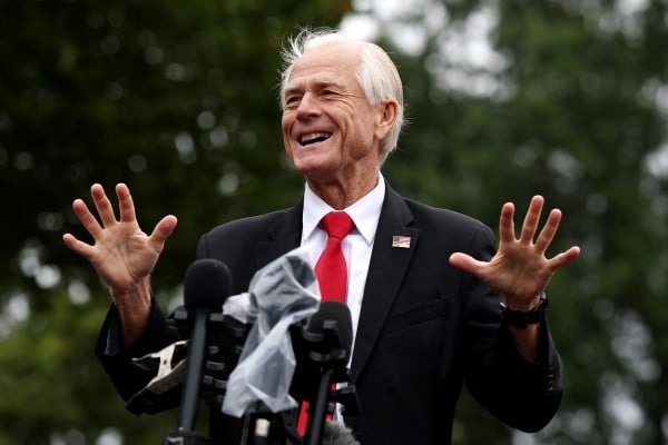 White House trade adviser Peter Navarro speaks to reporters in Washington in August. Photo: TNS White House trade adviser Peter Navarro speaks to reporters in Washington in August. Photo: TNS