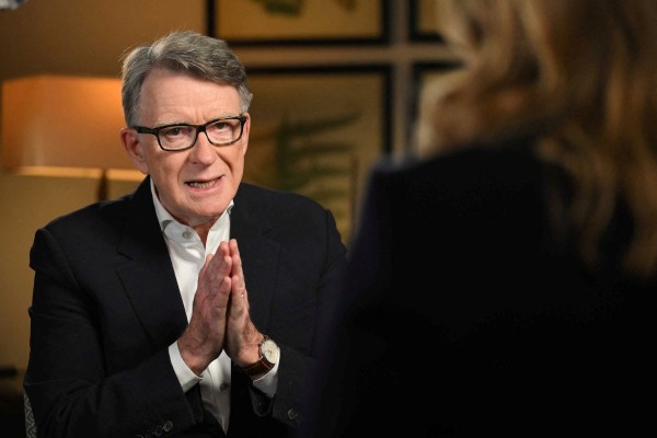 Peter Mandelson. Photo: BBC via Reuters Peter Mandelson. Photo: BBC via Reuters